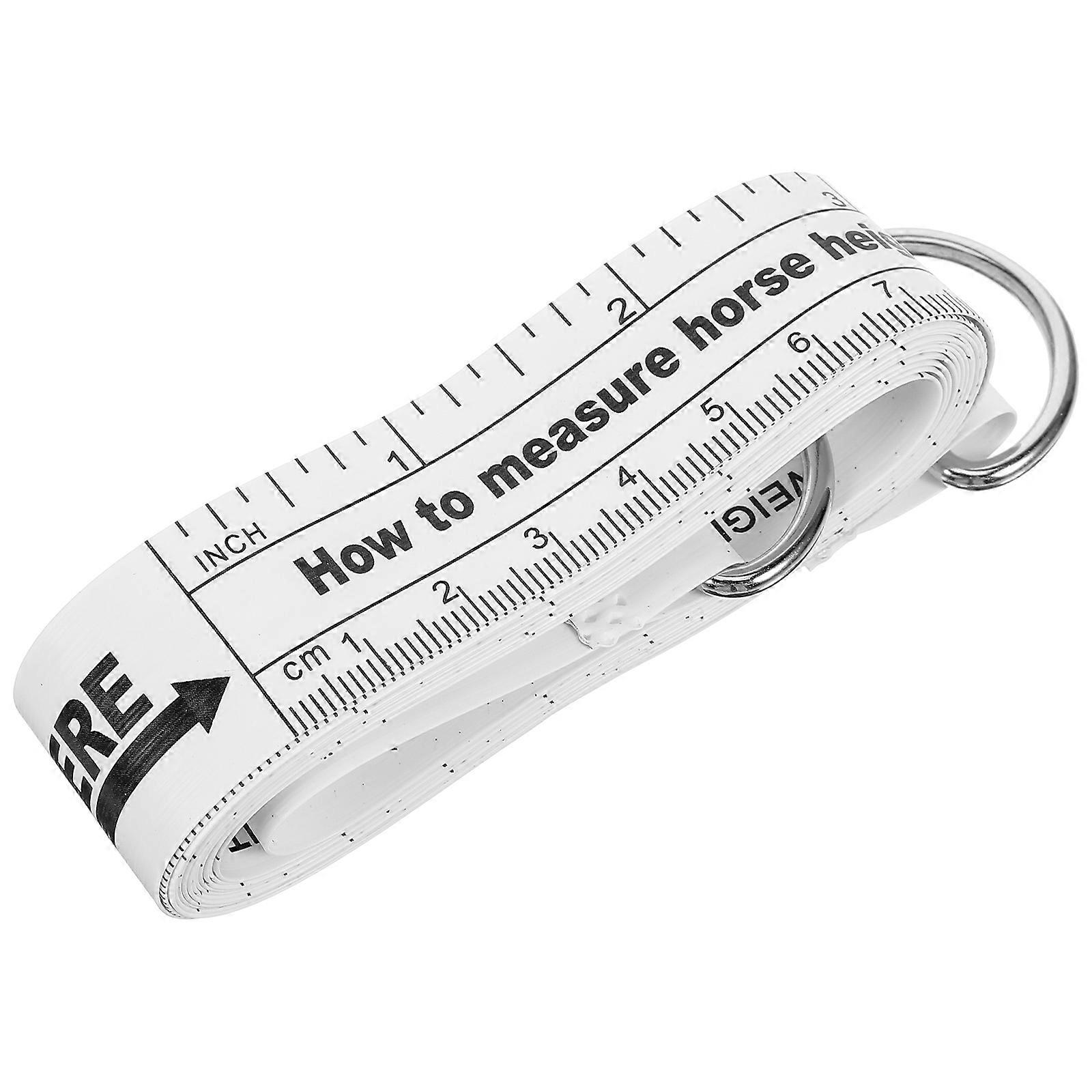Horse Measure Tool Flexible Tape Measure For Farmers Horses Height Measuring 250x2.3cm Assorted Color 1Pcs