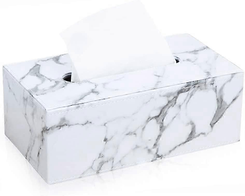 2024  Rectangular Leather Tissue Box (Marble)