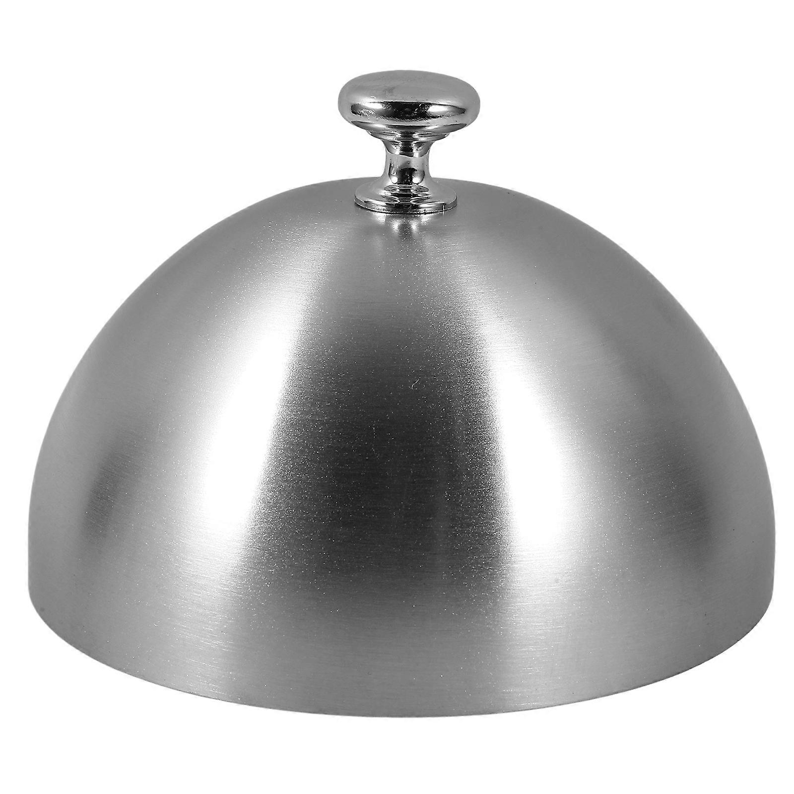 Stainless Steel Cheese Melting Dome with Handle Round Basting Cover for Griddle, Keeps Food Warm for Burgers, Steaks, and Daily Cooking