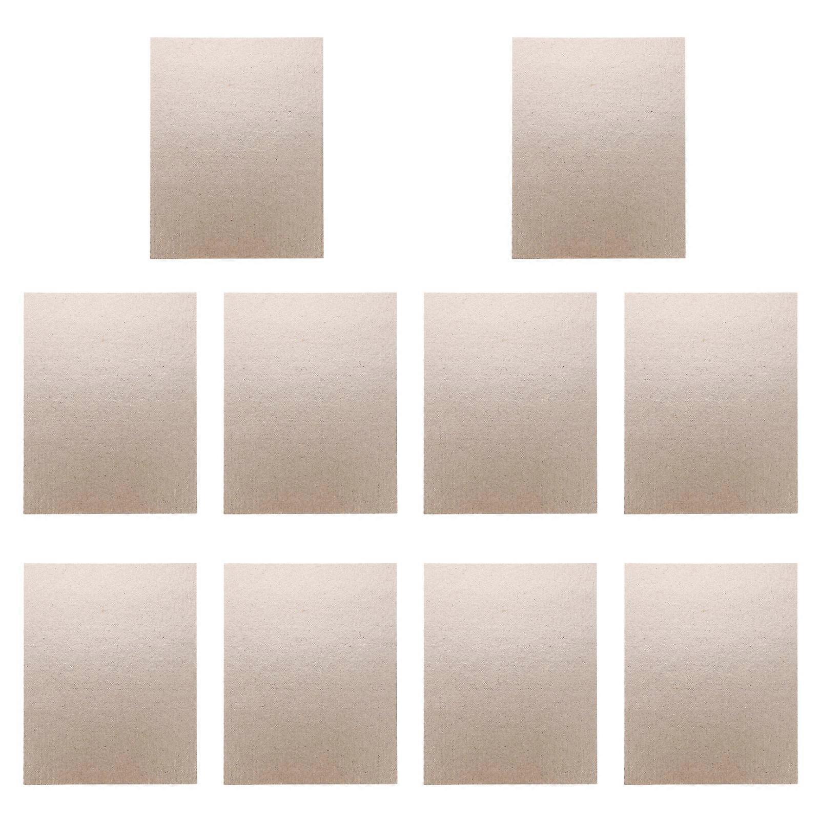 Microwave Mica Plates for Home Use Beige Synthetic Material with High Temperature Resistance 10pcs