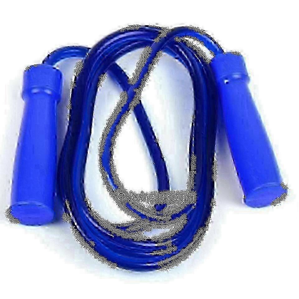 Corde à sauter à palier en caoutchouc lourd bleu