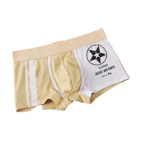 Low Waist Elastic Waistline Stretchy Men Panties Simple Patchwork Color U Convex Shorts Briefs