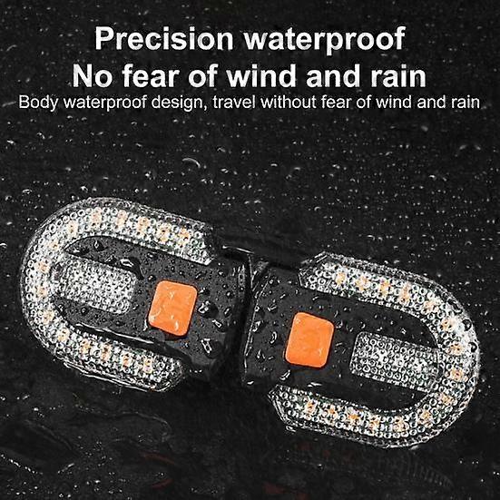 1 Set Useful USB Rechargeable Wireless Bike Taillight Bicycle Rear Lamp LED Warning Light for Night Riding
