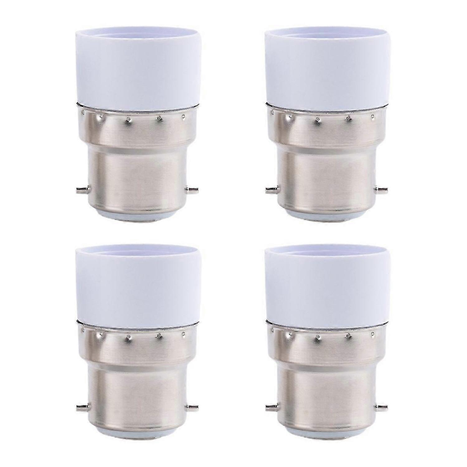 AC 220V B22 to E14 Base Socket Light Lamp Bulb Adapter Holder 4pcs