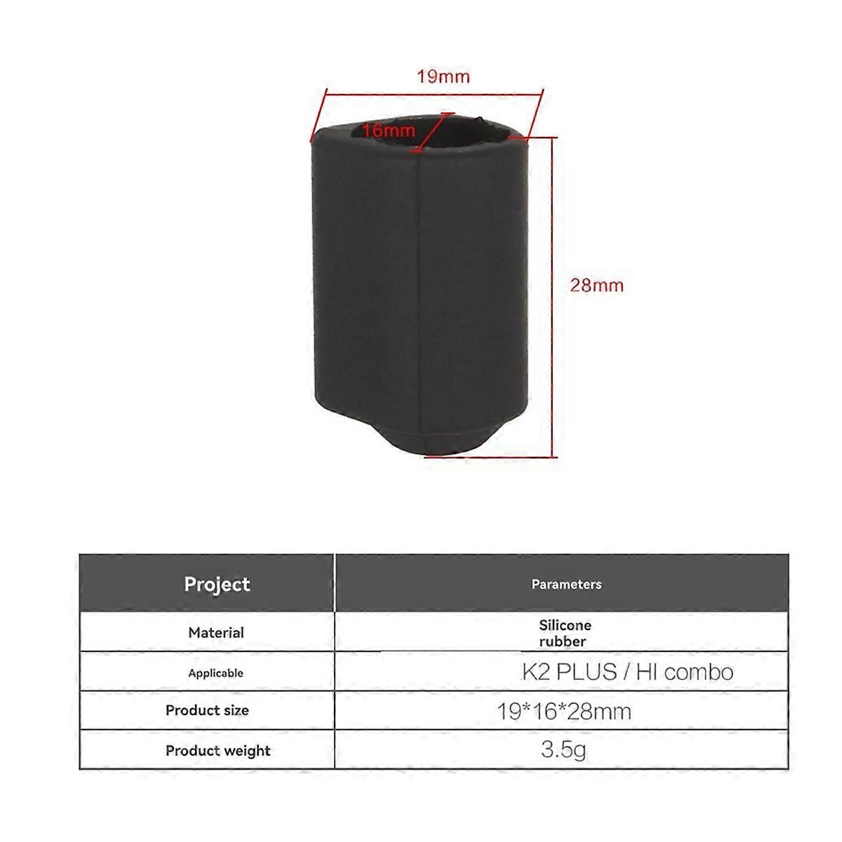 Silicone Sock for K2 Plus Hotend Protection Sleeve for Hi Combo 3D Printer Heat Retention Dust Preve