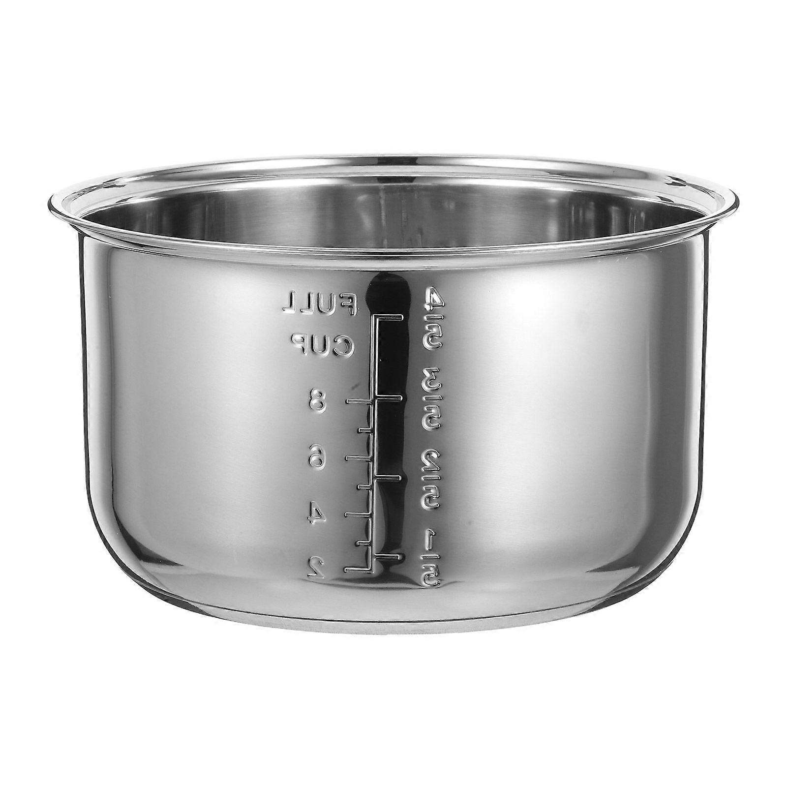 Rice Cooker Liner Rice Cooker Inner Pot Universal Stainless Steel Rice Cooker Inner Pot Replacement Electric Cooker Inner Pot for Boiling and Porridge