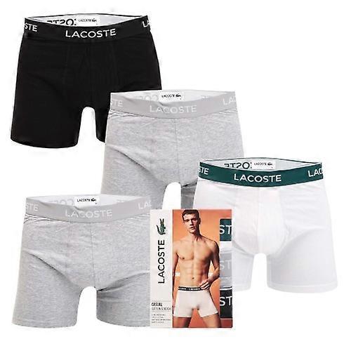 Lacoste Mens Cotton Stretch Boxer Shorts (Pack of 3)