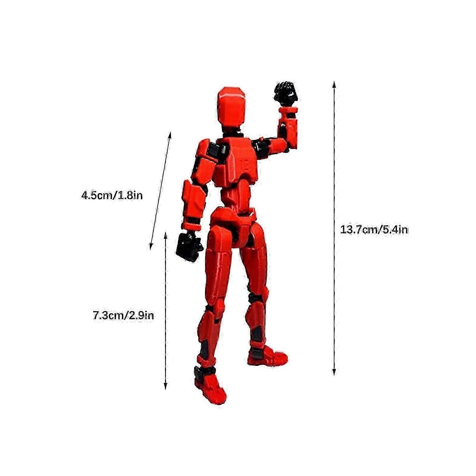 Movable 13 Articulated Robot Dummy Action Figures - Already Assembled Toys for Valentine's Gifts