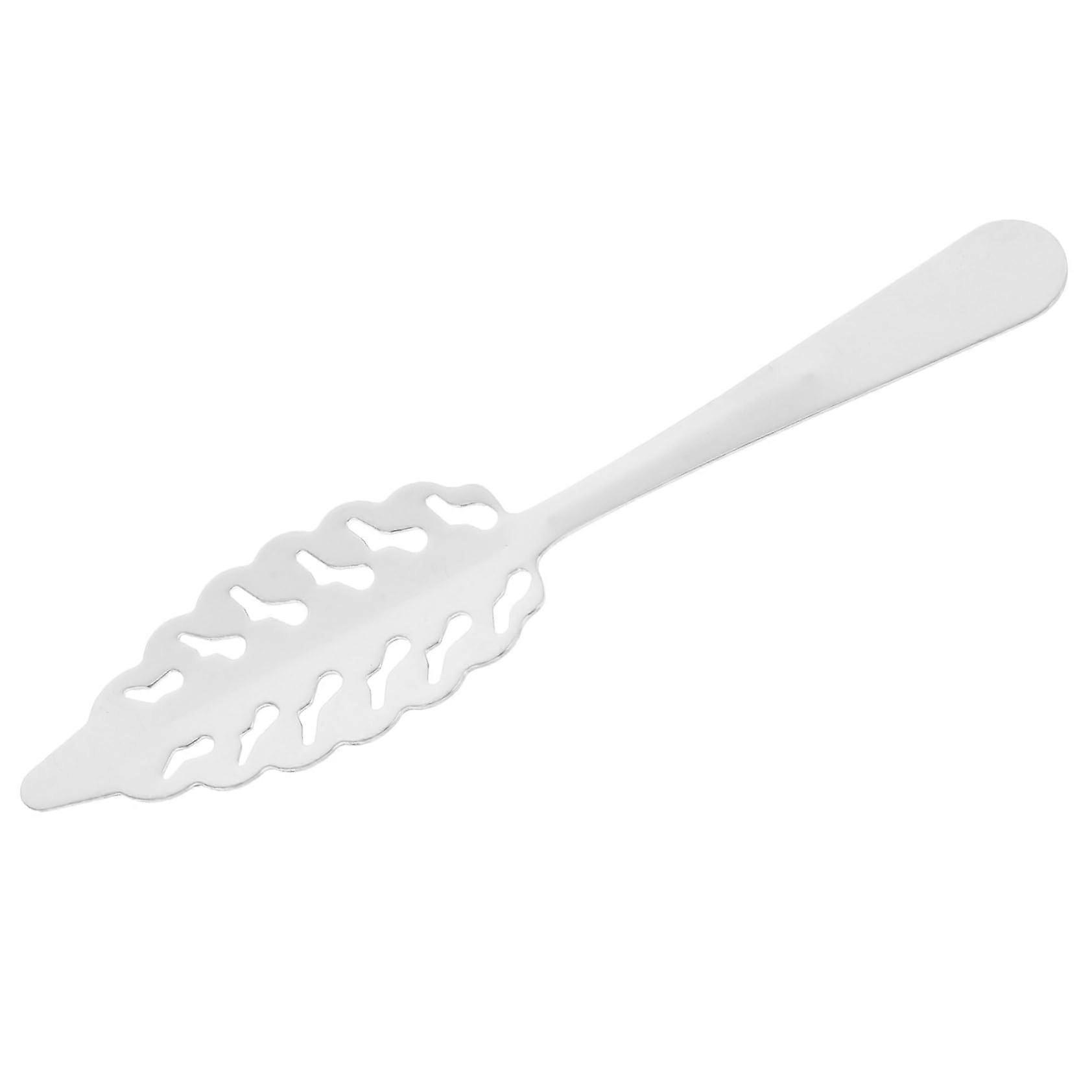Absinthe Spoon Salad Spoon in Shell Shape Absinthe Dropper Absinthe Fountain Salad Fork and Spoon Salad Serving Utensils Silver Stainless Steel