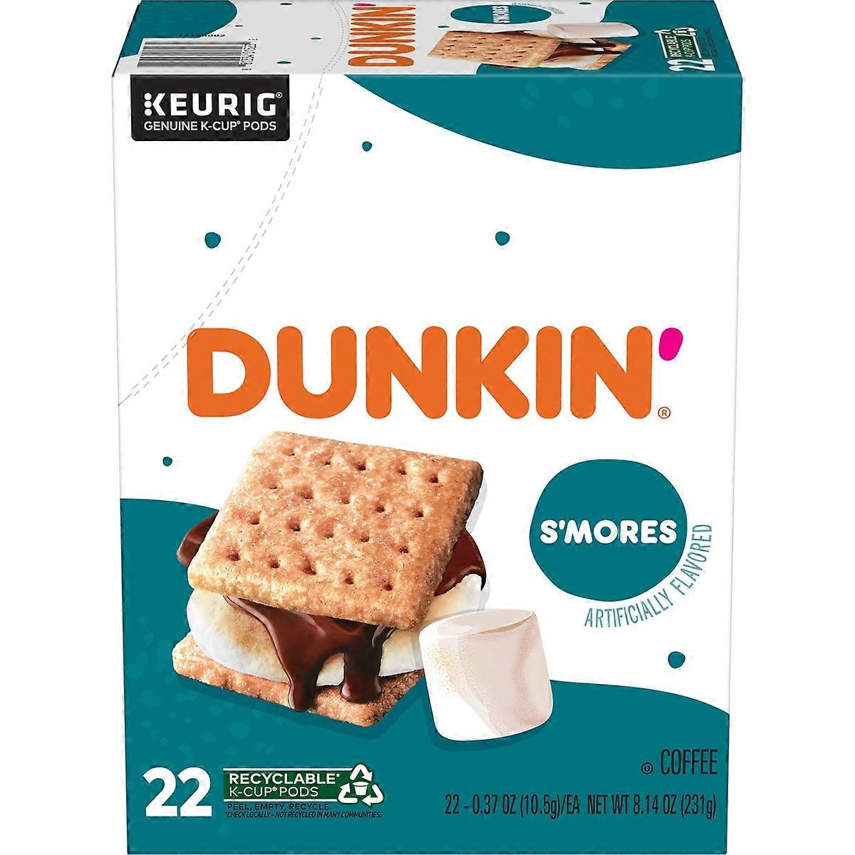 Dunkin' S'mores 中度烘焙咖啡 - Keurig K-cup 豆荚 - 22 克拉