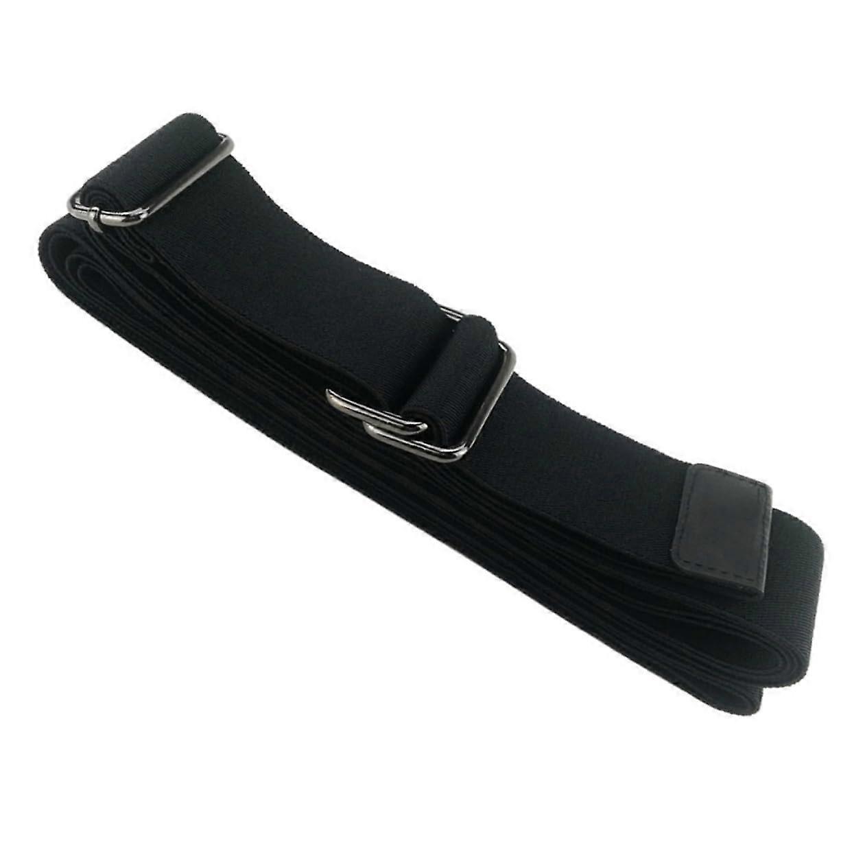 Yoga Stretch Straps - Black Elastic Yoga Exercise Belt, Fitness Band for Improved Stretching and Flexibility