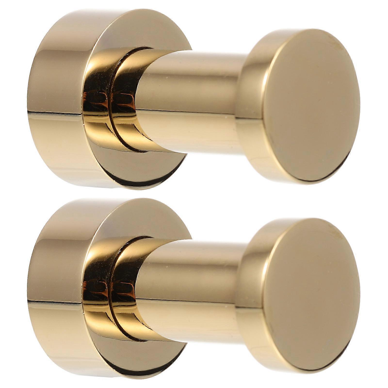 Brass Wall Hooks Set of 2 Round Towel Shower Hooks for Bathroom Coat Hanger Storage Decor