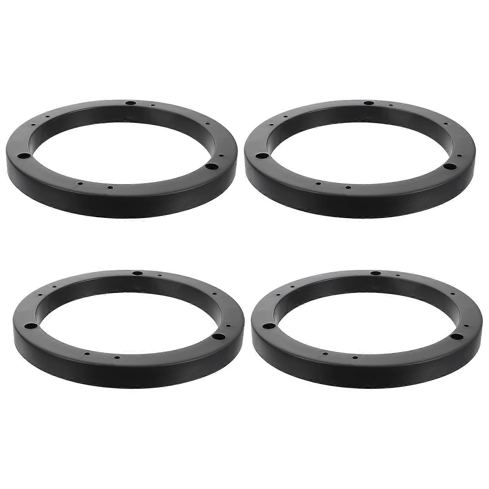 Loudspeaker Pads Car Speaker Space Pads Simple Design Car Audio Systems Black 16.5X16.5cm Install Deeper Speakers 2Pairs