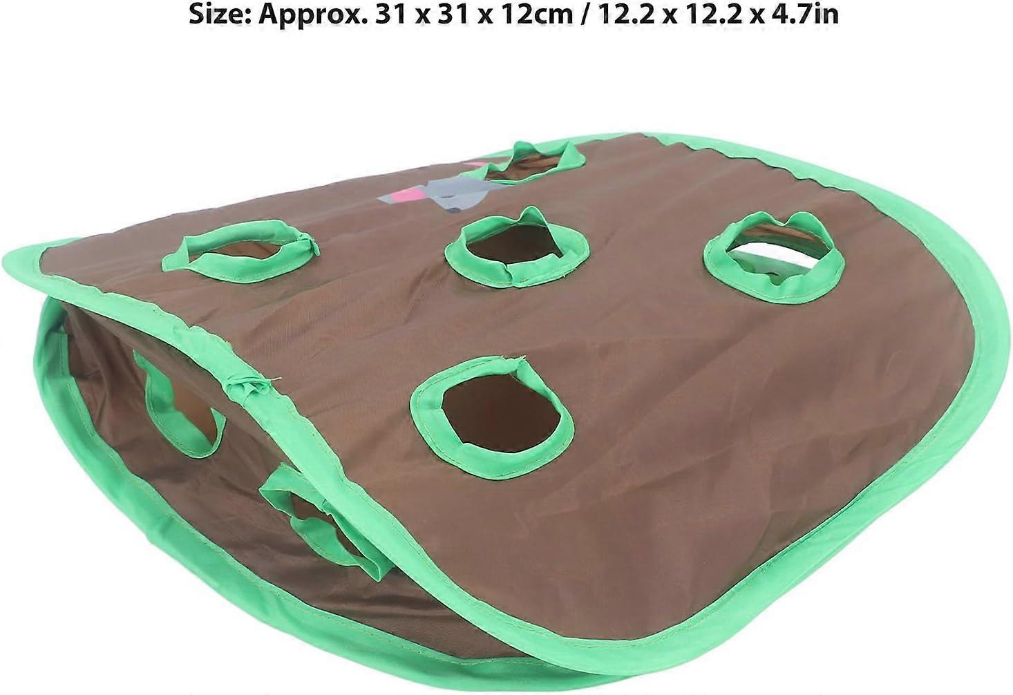 Interactive Cat Tunnel With 9 Mouse Holes & Bell Ball – Fun Play Tunnel For Kittens & Indoor Cats