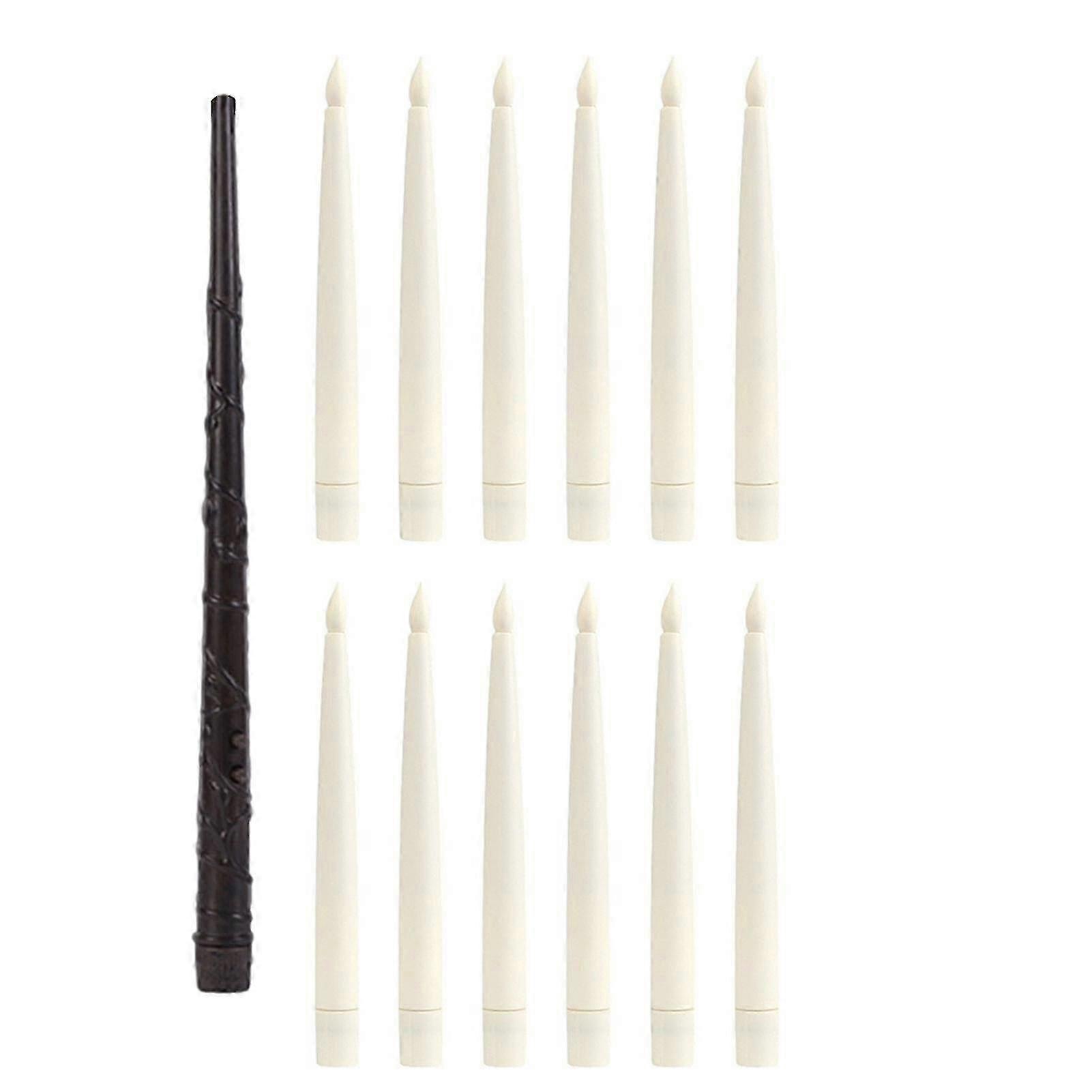 Waterproof Remote Control Floating Candles for Home Decor with LED Wand