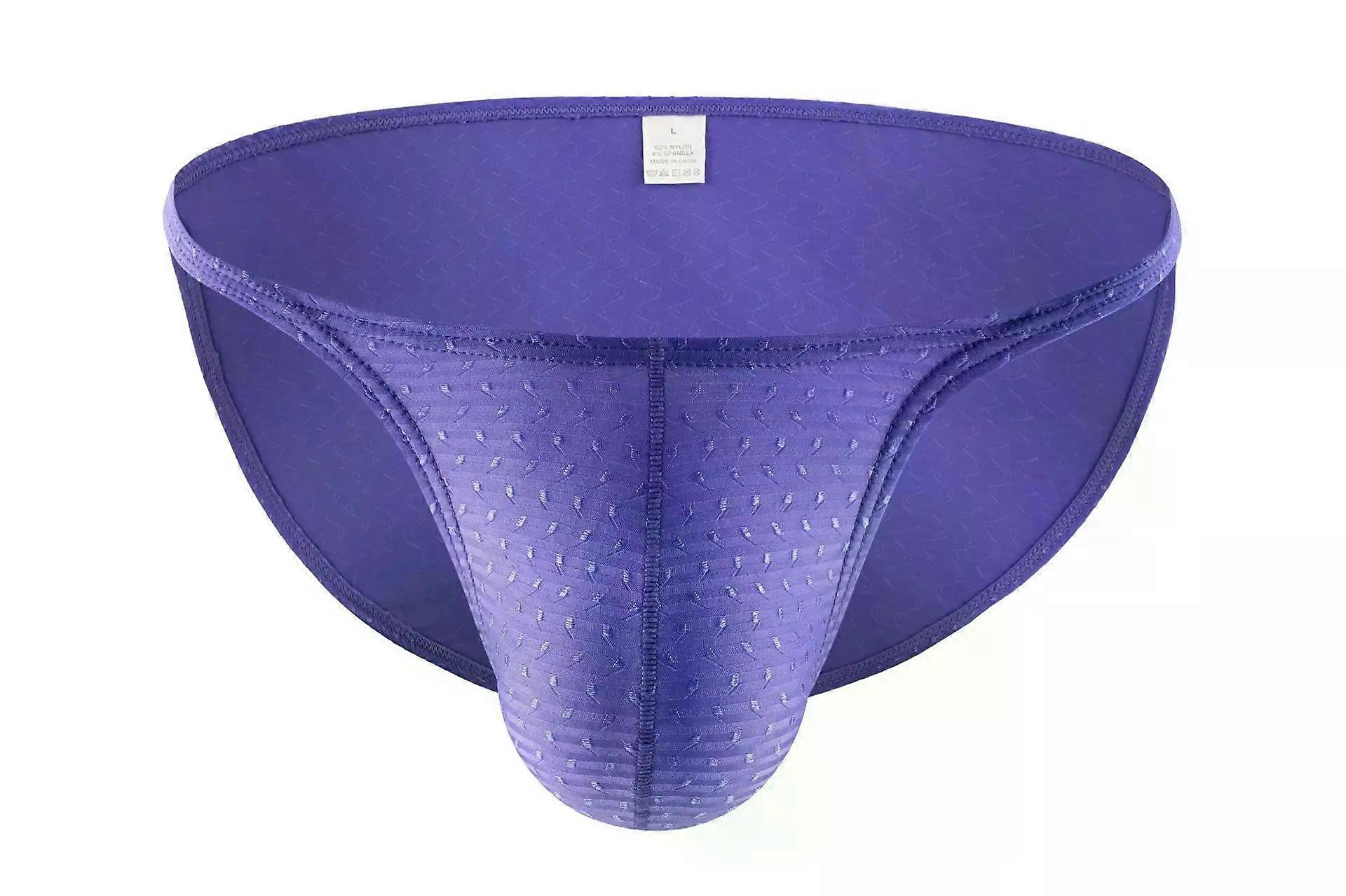 Sexy Men's Underwear Male Low Rise U Convex Pouch Briefs High Elastic Comfortable Breathable Solid Color Underpants Daily Bikini