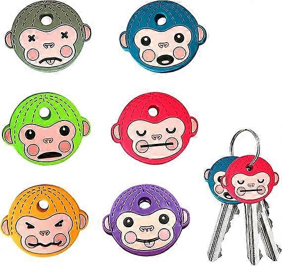 6PCS Keycaps Cartoon Keycap Covers Cute Monkey Keycap Covers Soft Glue Monkey Keycap Covers