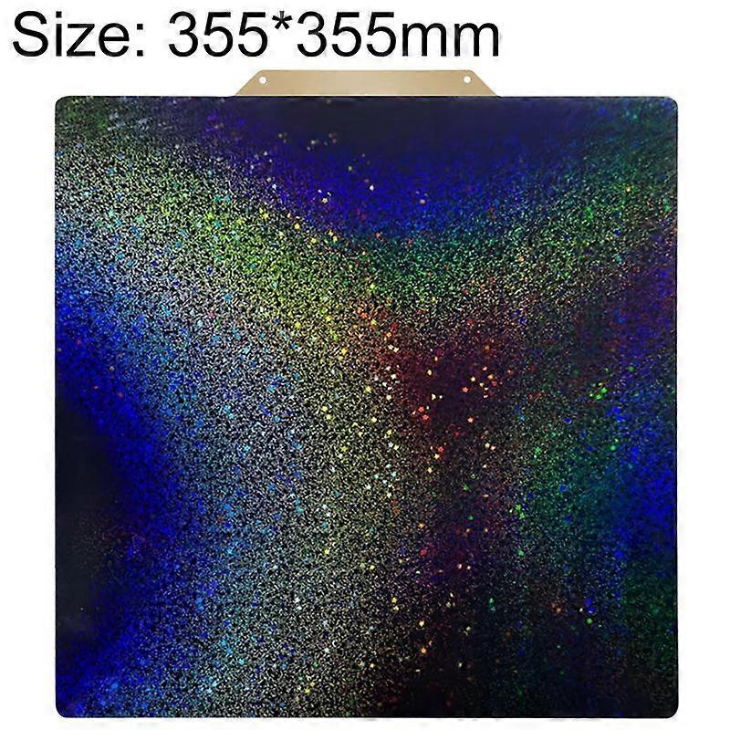 (New) PEI Coating Smooth Starry PET Film Double-Sided 3D Printing Build Plate, Size:355x355mm