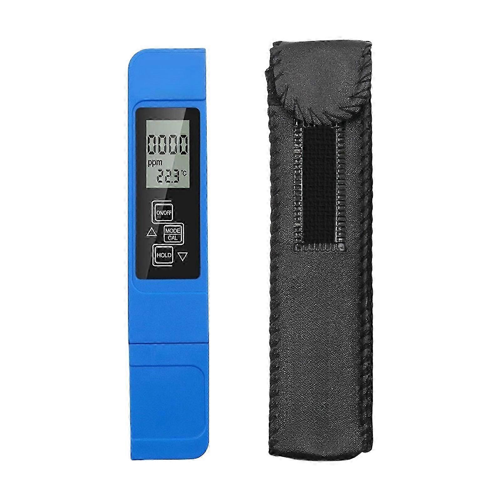 Multifunctional Water Quality Tester Monitors TDS & Temperature ABS Perfect for Household Aquariums Pool & Laboratory White