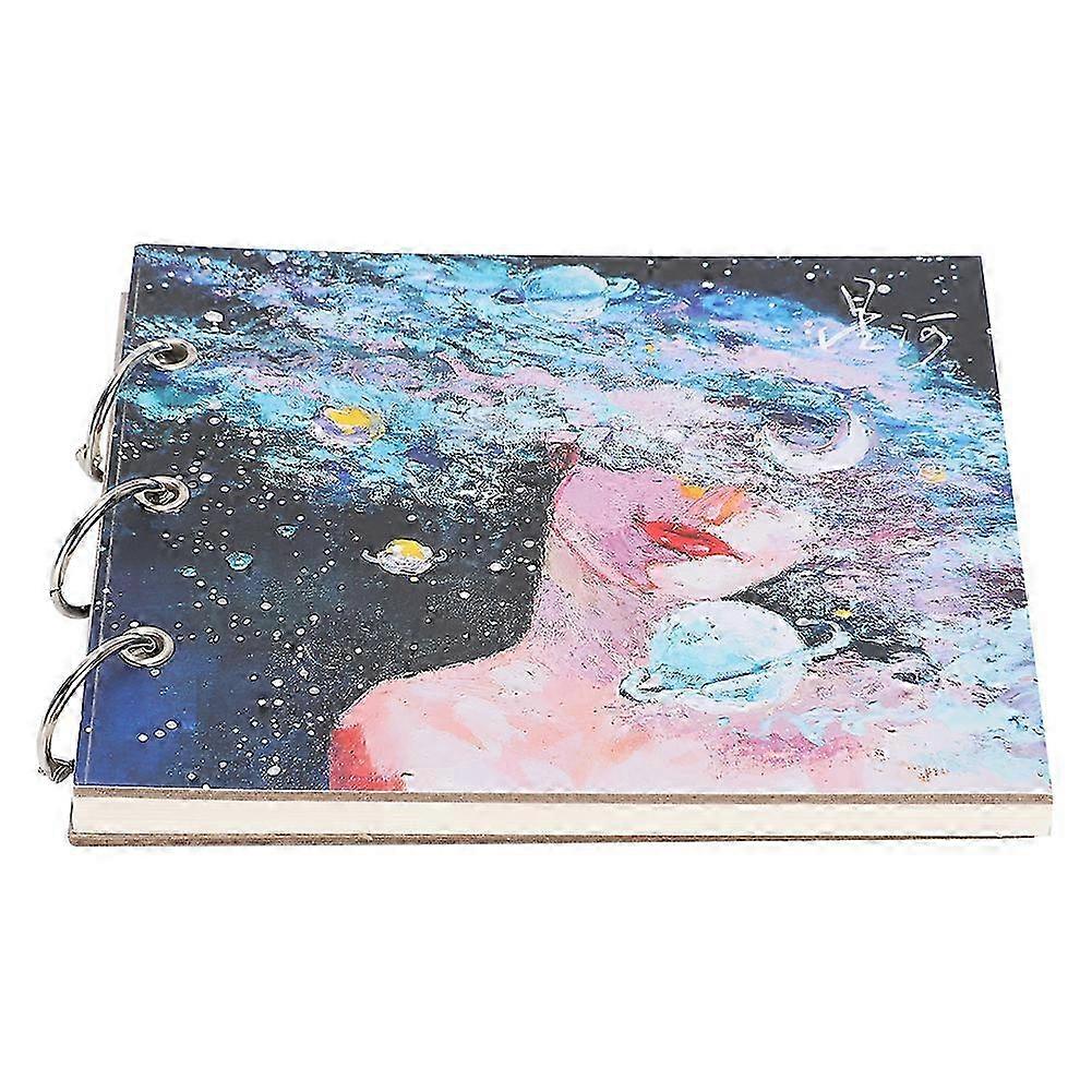Dotted Line Ring Shaped Sketch Paper Diary Notebook for Drawing and Painting Stationery