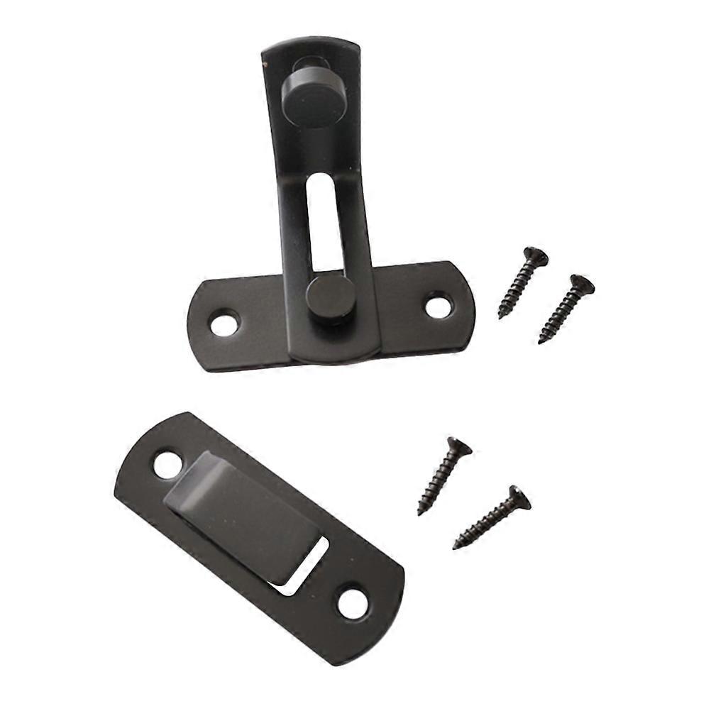 90 graders stalddørlås i rustfrit stål Holdbar lås til haver Garager og skabe Modstandsdygtigt design Nem låsemekanisme Kraftig konstruktion