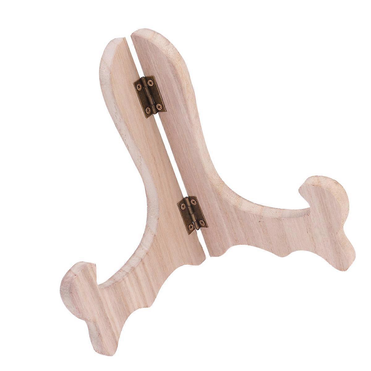 Teller Display Halter Ständer Holz Tee Kuchen Halter Dekoration Event Display Hell Gelb 4Pcs