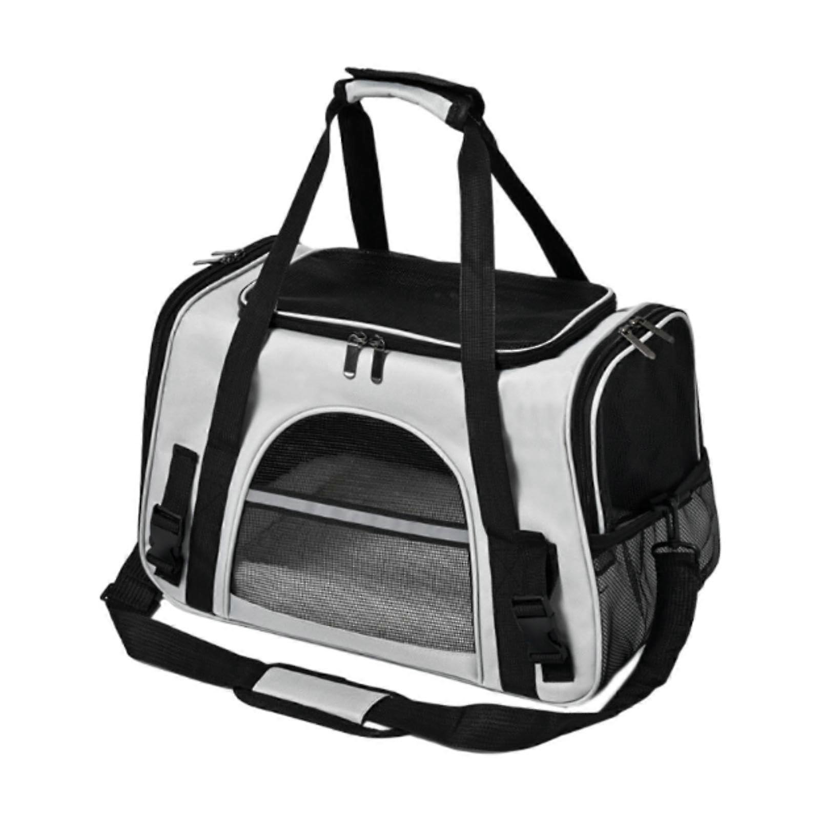 Cat Travel Carrier Pet Carrier Mesh Bag Adjustable Shoulder Strap Breathable Scratch Resistant Pet Carrier Dog Carrier