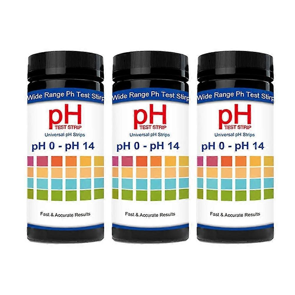 100Pcs Universal Ph Test Strips, Full Range 0-14, Quickly Ph Testing