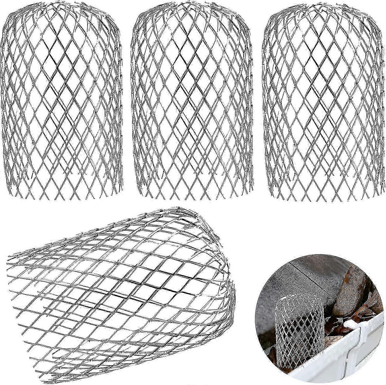 Case Pack Metal Gutter Guards Expandable Gutter Protector Strainer Screen for Clearing Leaves, Moss, Dirt