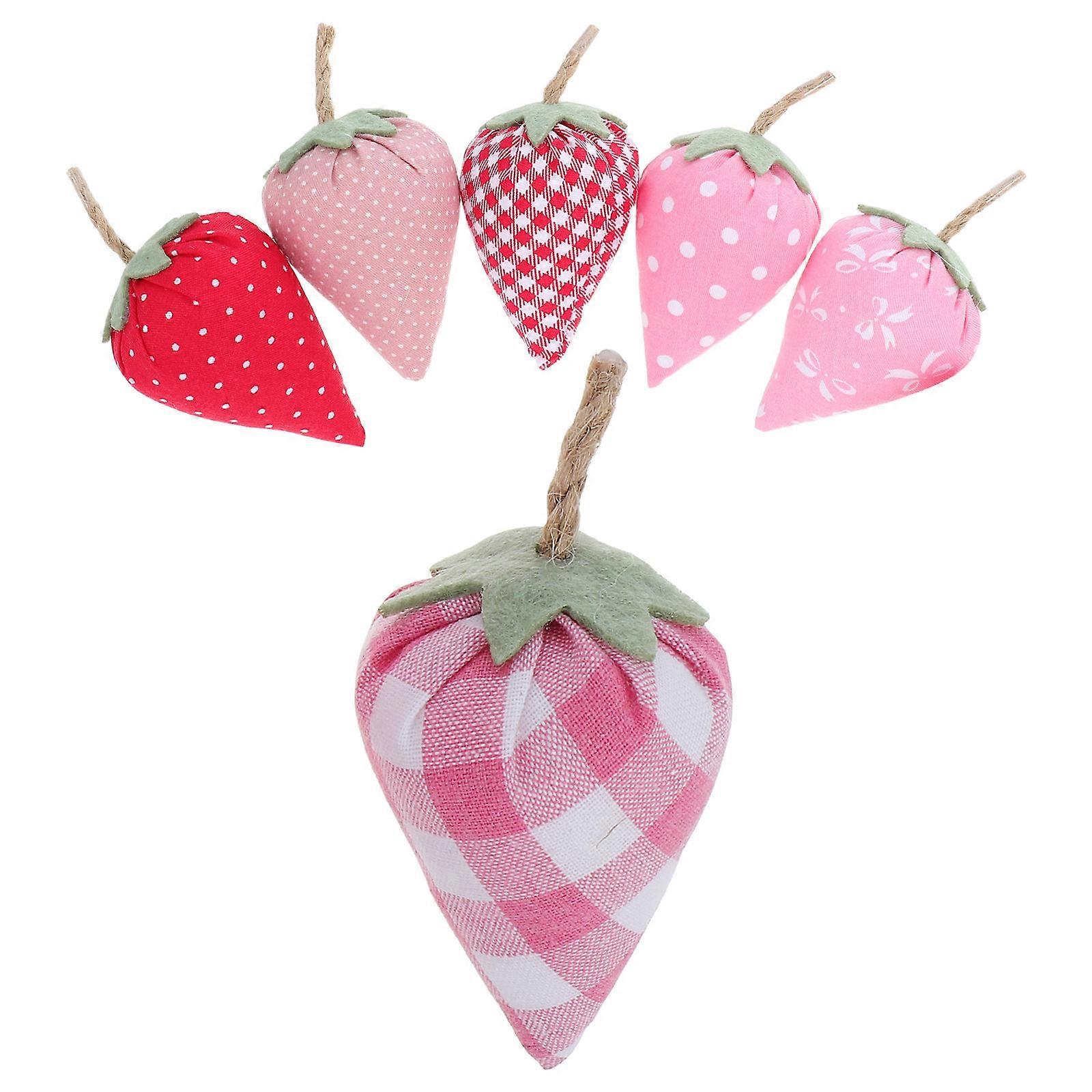 It sounds like you're referring to a product listing or description for **artificial strawberry decorations**. Here's a polished and professional
