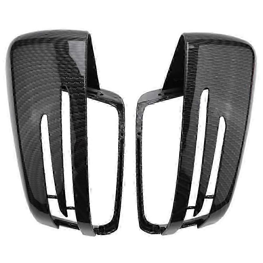 Car Carbon Fiber Rearview Side Mirror Cover Replacement for C E Class W204 W212 W176 W246 C218 X156 bs