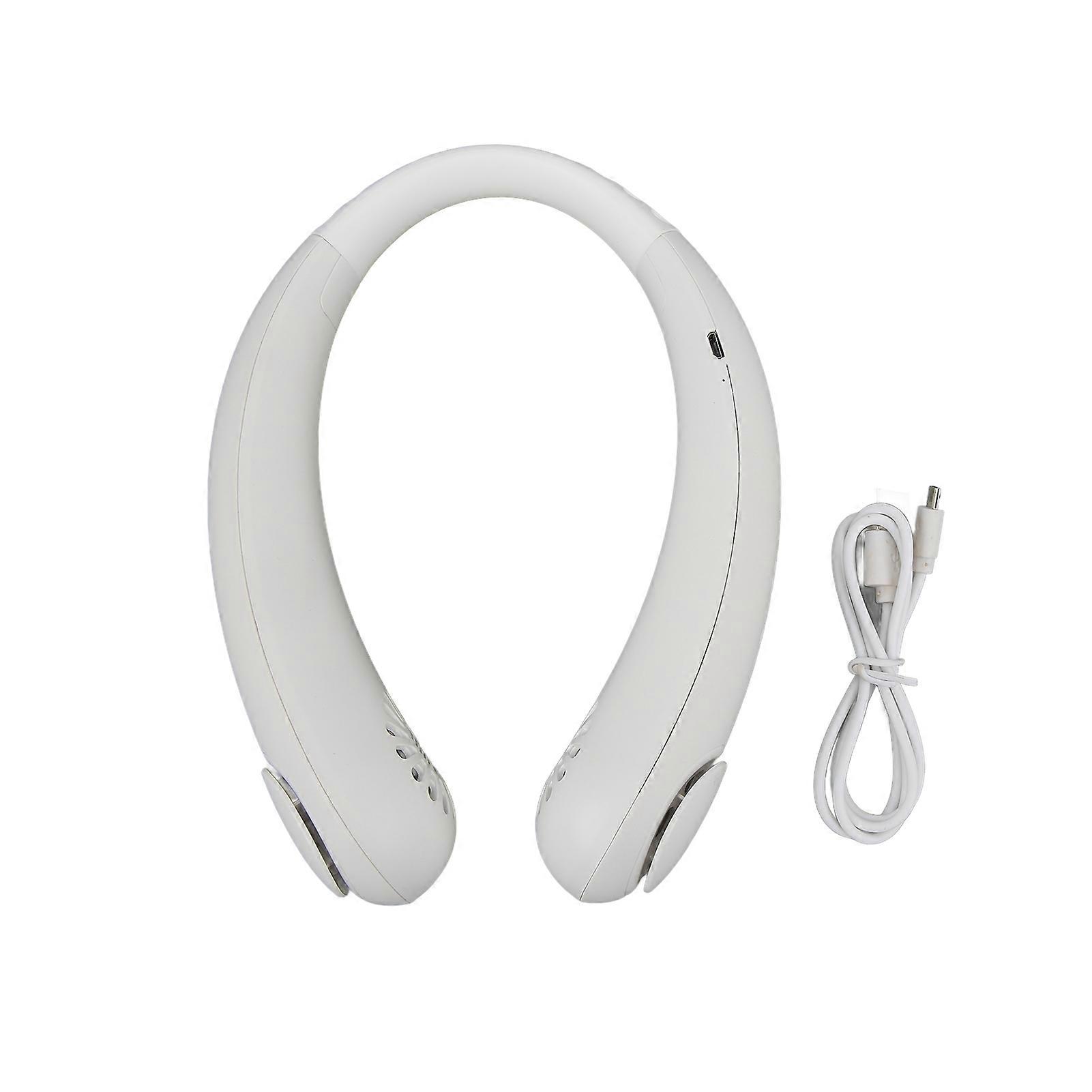 Neck Portable USB Super Quiet Adjustable Bladeless Fan Design with Strong Wind for Summer Hot Weather