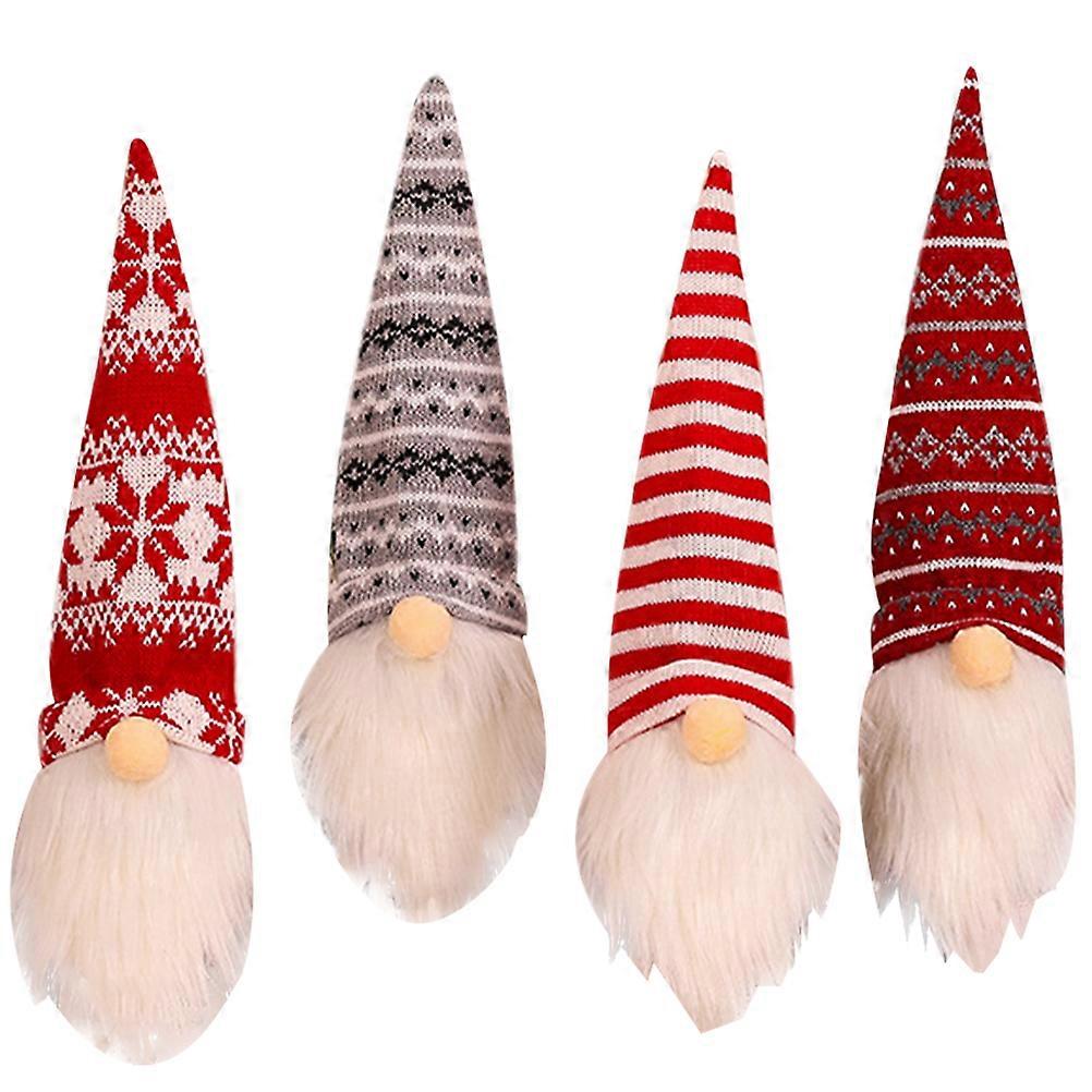 Holiday Covers Cylindrical Bag Adults Home Decor Artificial Wool 4Pcs