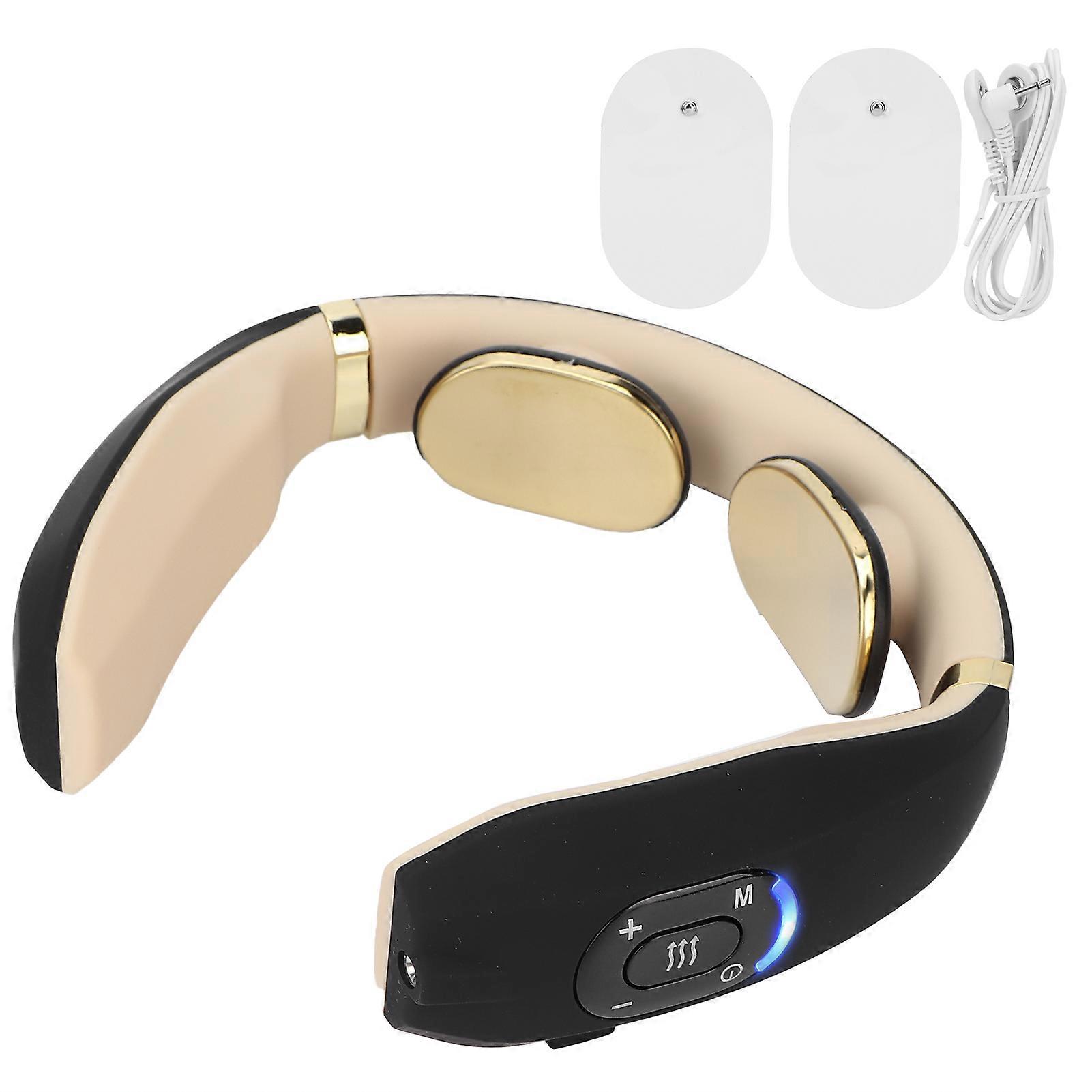 Smart Neck Massager Intelligent Electric Pulse Vertebra Cervical Massager RelaxerBlack