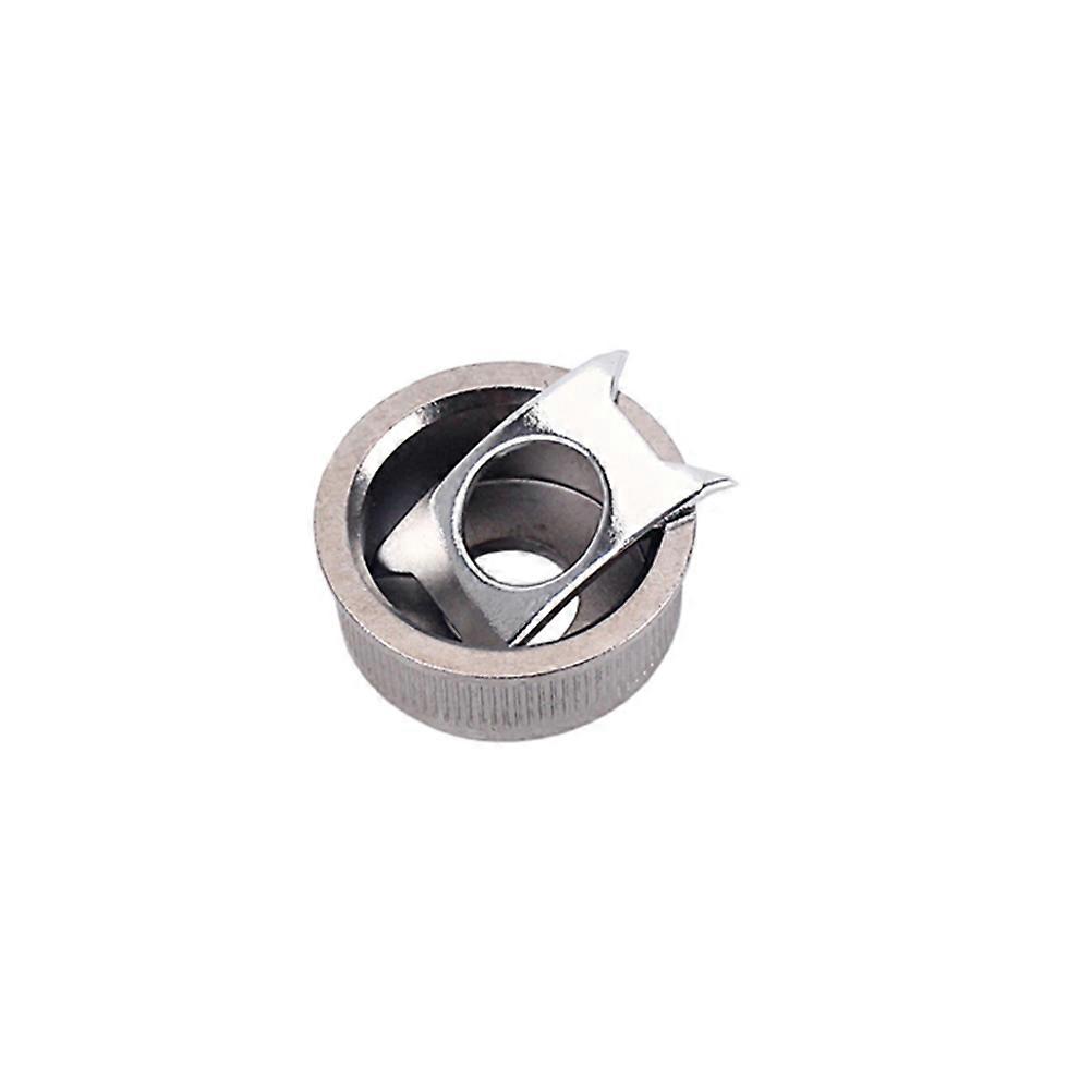 Guitar Stereo Mount Socket Jack Plate with Gasket Electric Guitar Parts for Music Practice Silver 1Set