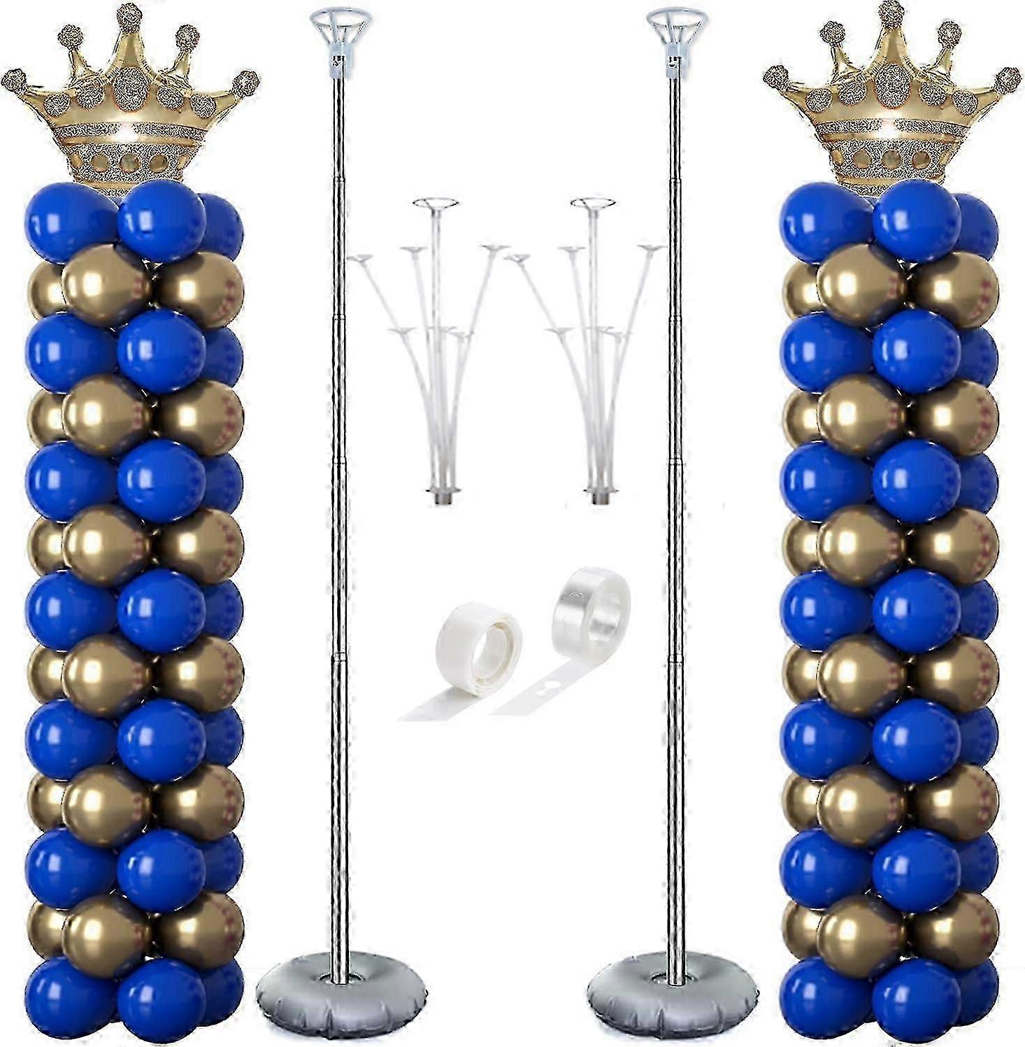 2-in-1 Ballonsäulenständer-Set 2er-Set - Ballonhalter & Bogenständer für Partydekorationen, Events und Feiern