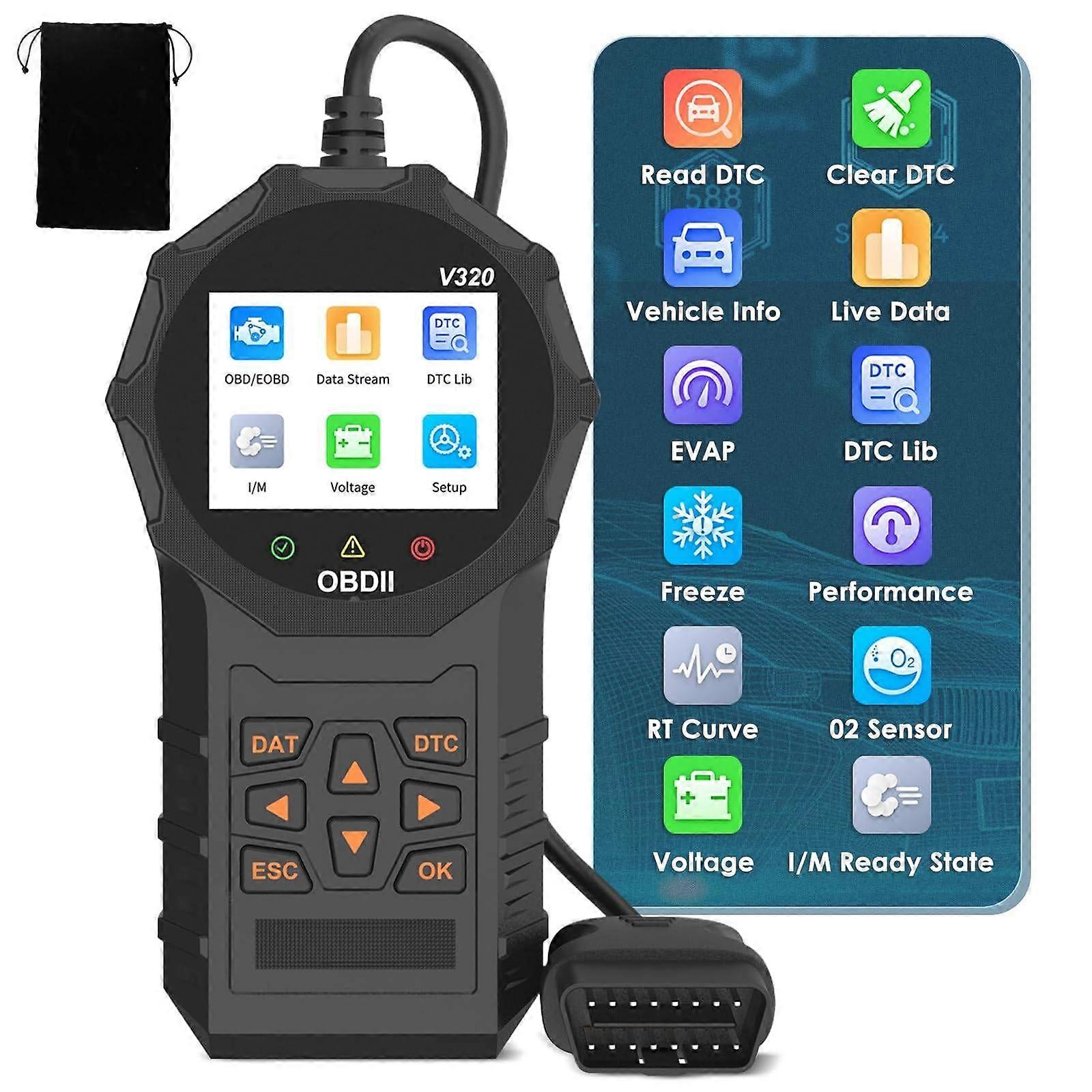 Automotive OBD2 Scanner OBD Code Reader Car Check Engine Fault Diagnostic Tool NO.1767