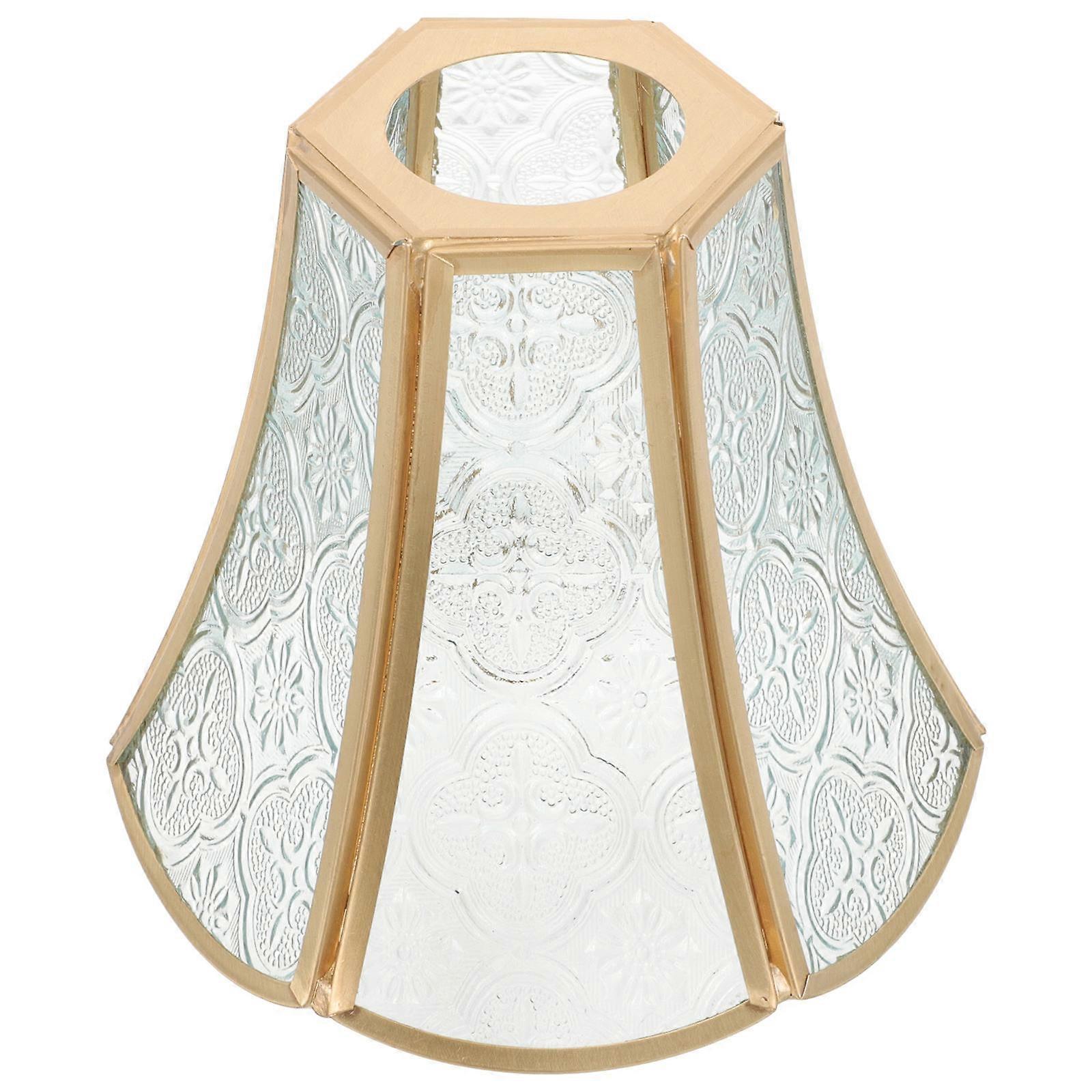 Retro Glass Pendant Light Shade, Transparent Hanging Lamp Cover for Chandelier, Wall Sconce, Heat Resistant Decorative Bulb Shade