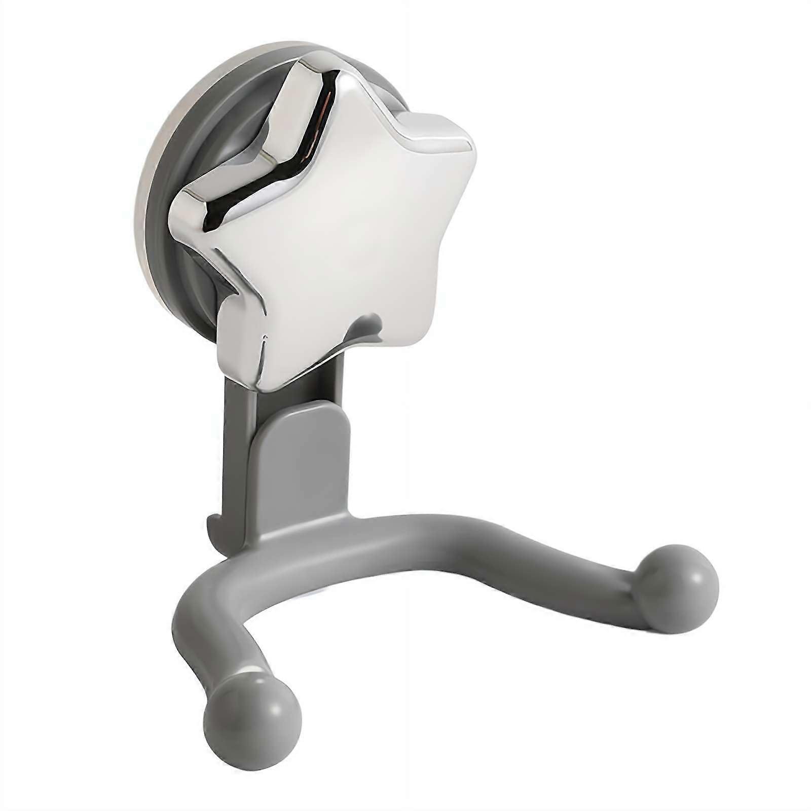 Shoe Removal Aid Hook with Suction Cup, Multifunctional Foot Pedal Shoe Opener for Bags, Coats & Hats - Silver Color, Space Saving Design