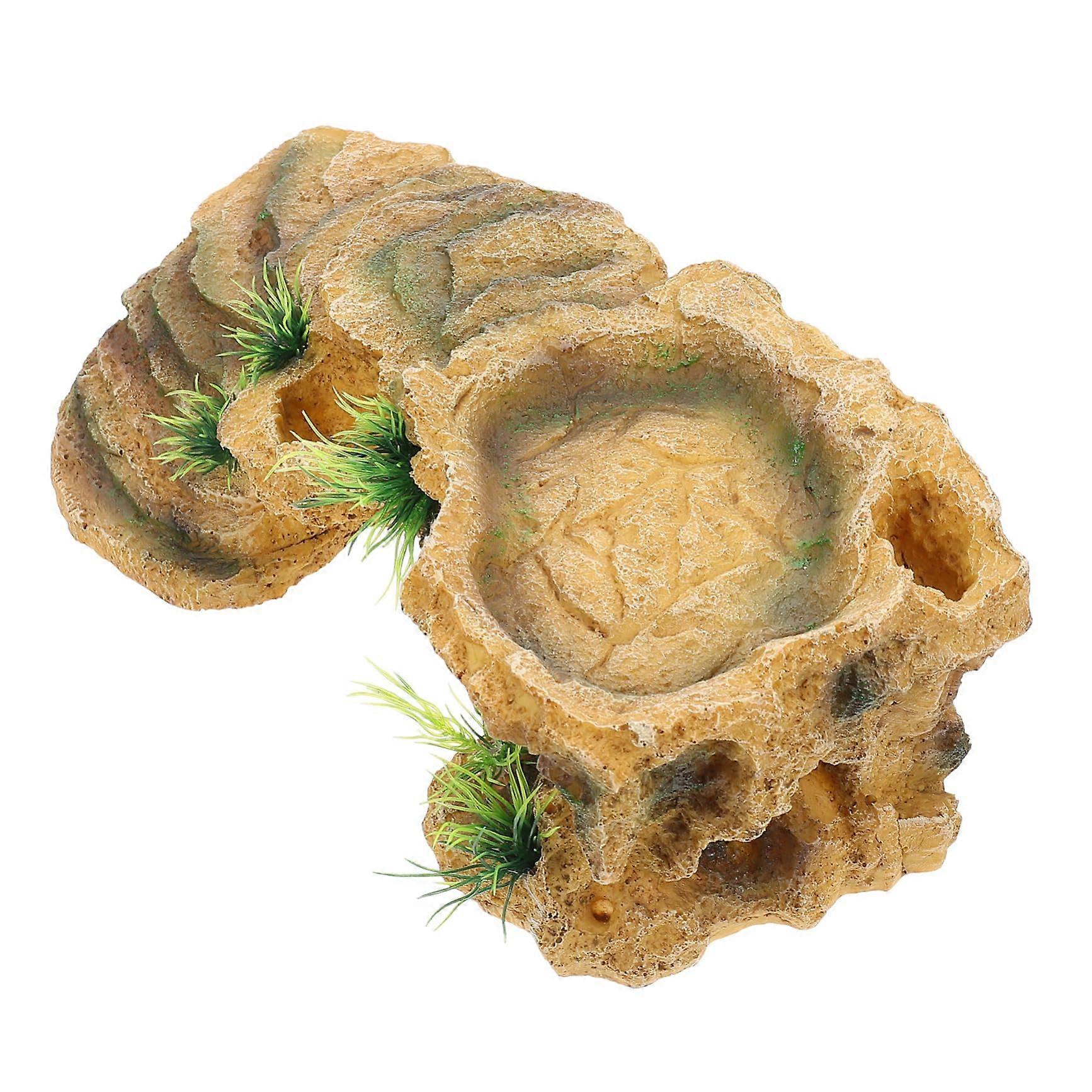 Turtle Basking Platform Made of Resin, Hideout for Aquarium and Habitat Accessories