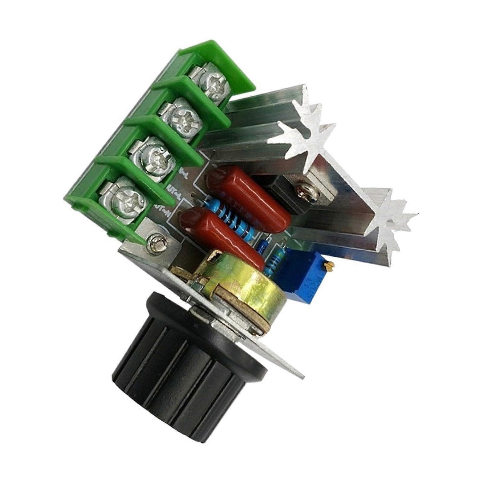 Electronic voltage regulator module, voltage regulator, dimmer, dimming motor, speed controller, temperature regulator