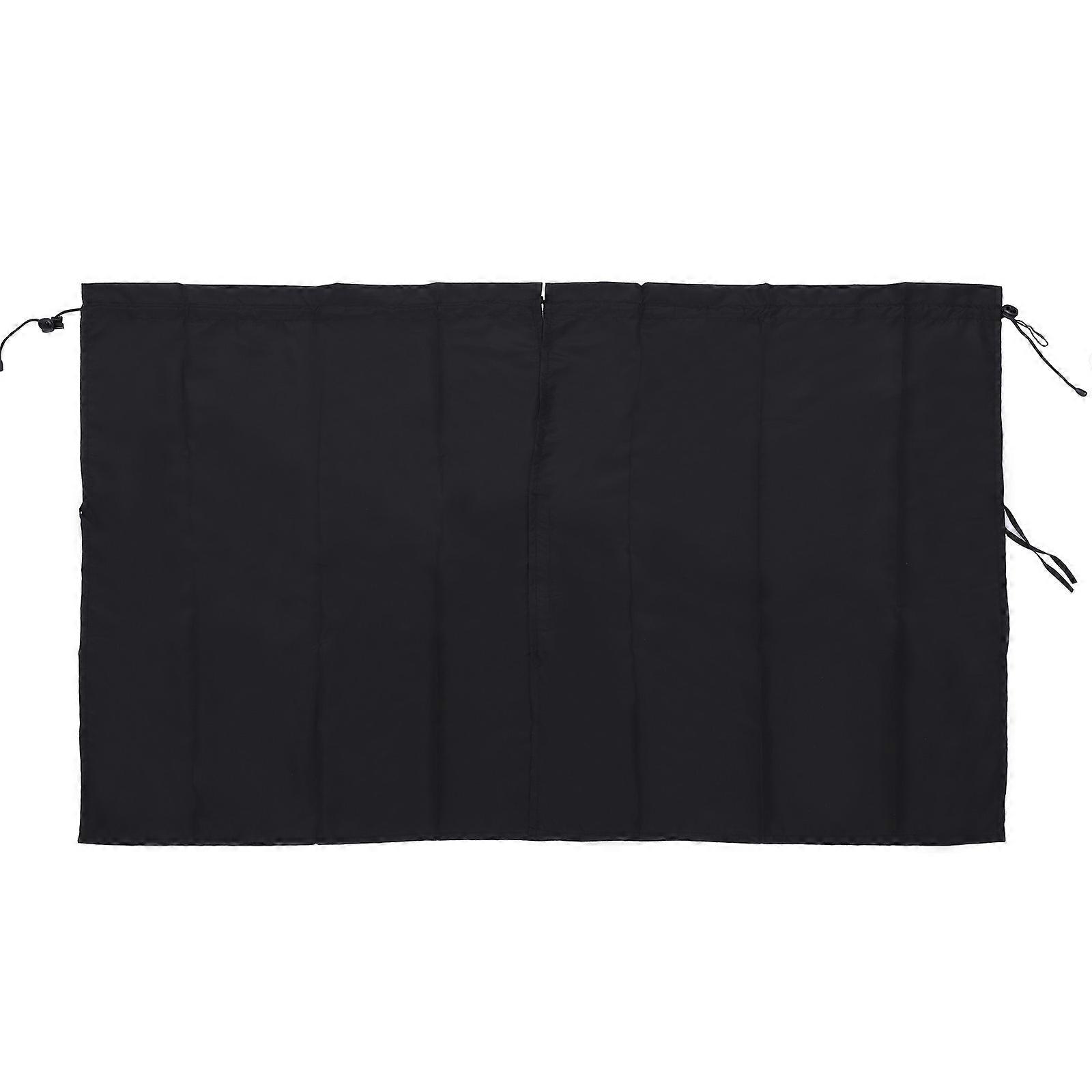 Black Car Partition Curtain for Privacy and Sun Shade Made of Polyester Flexible and Stretchy for Multiple Uses