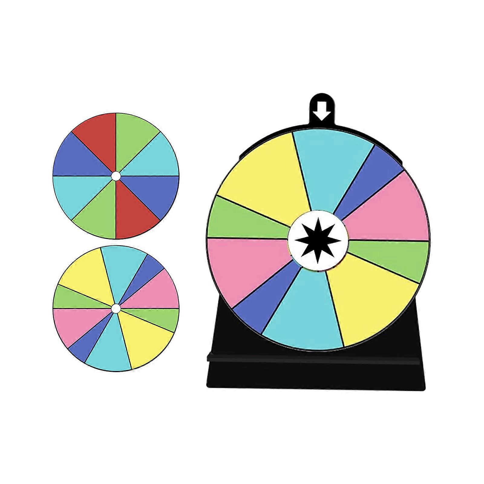 Rewritable Lottery Spinner With Secure Adhesive Base For Wall Table Installation Smooth Rotation Mechanism Multicolor