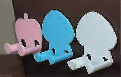 Blue Wall-Mounted Power Plug Holder for Space-Saving Organization at Home