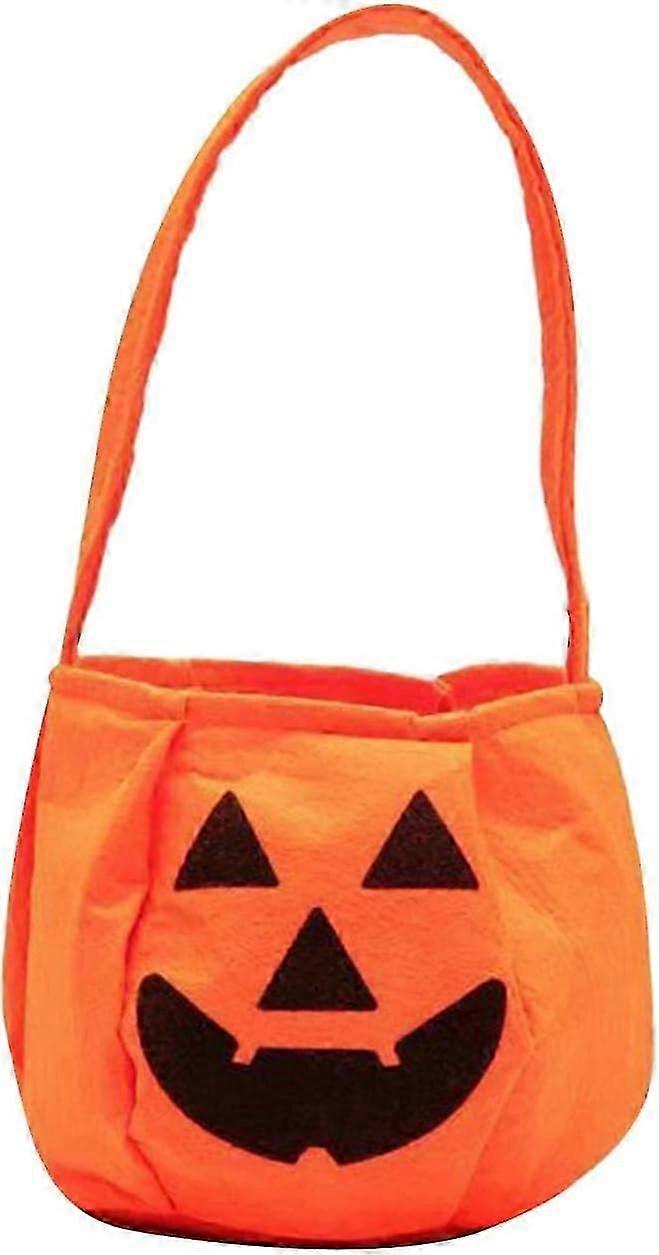 Reusable Halloween Pumpkin Candy Bag for Trick or Treating