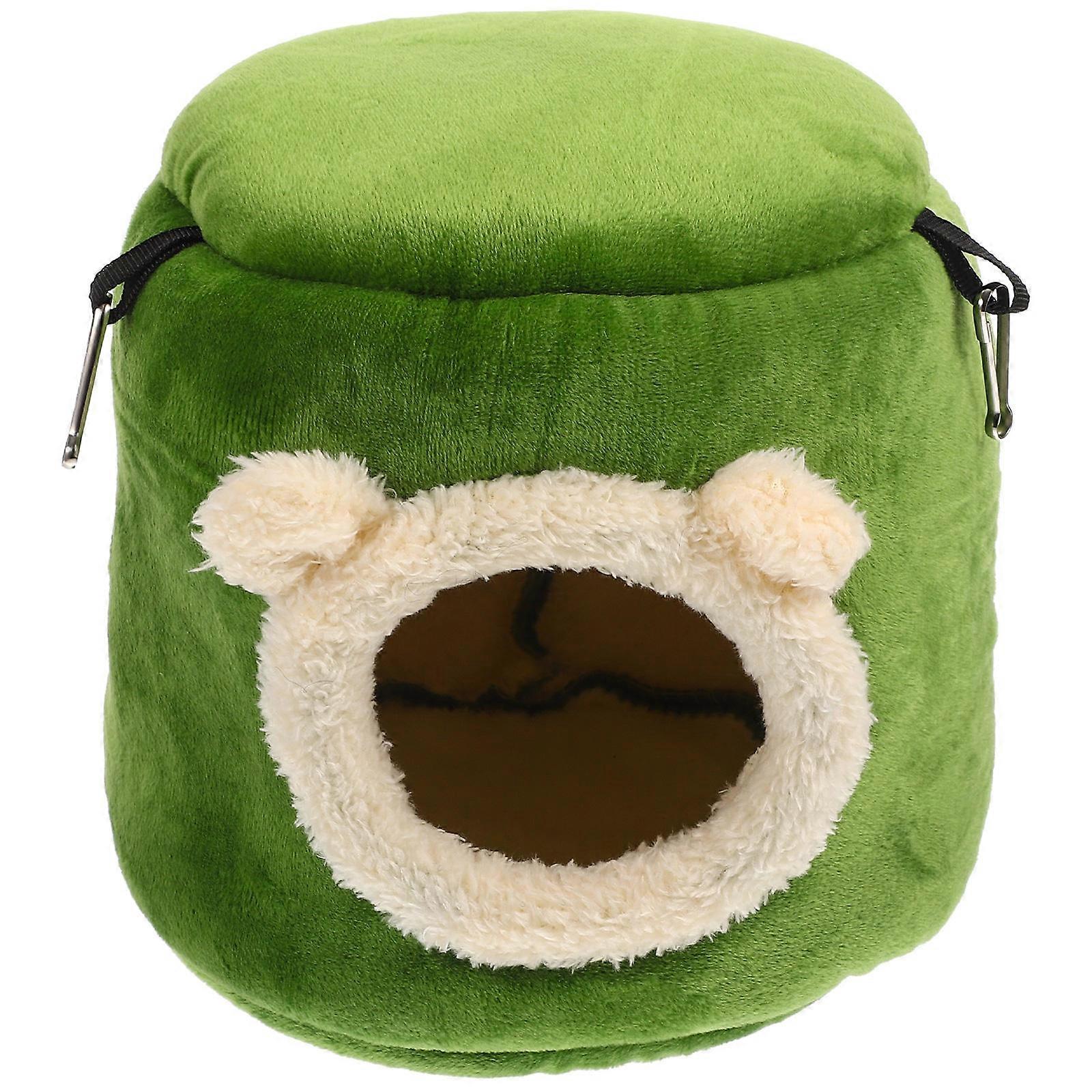 Hamster Hideout Pet Accessory For Small Pets Sponge Cloth Stress Reduction 7.9×7.5×7.5in Resting 1Pack