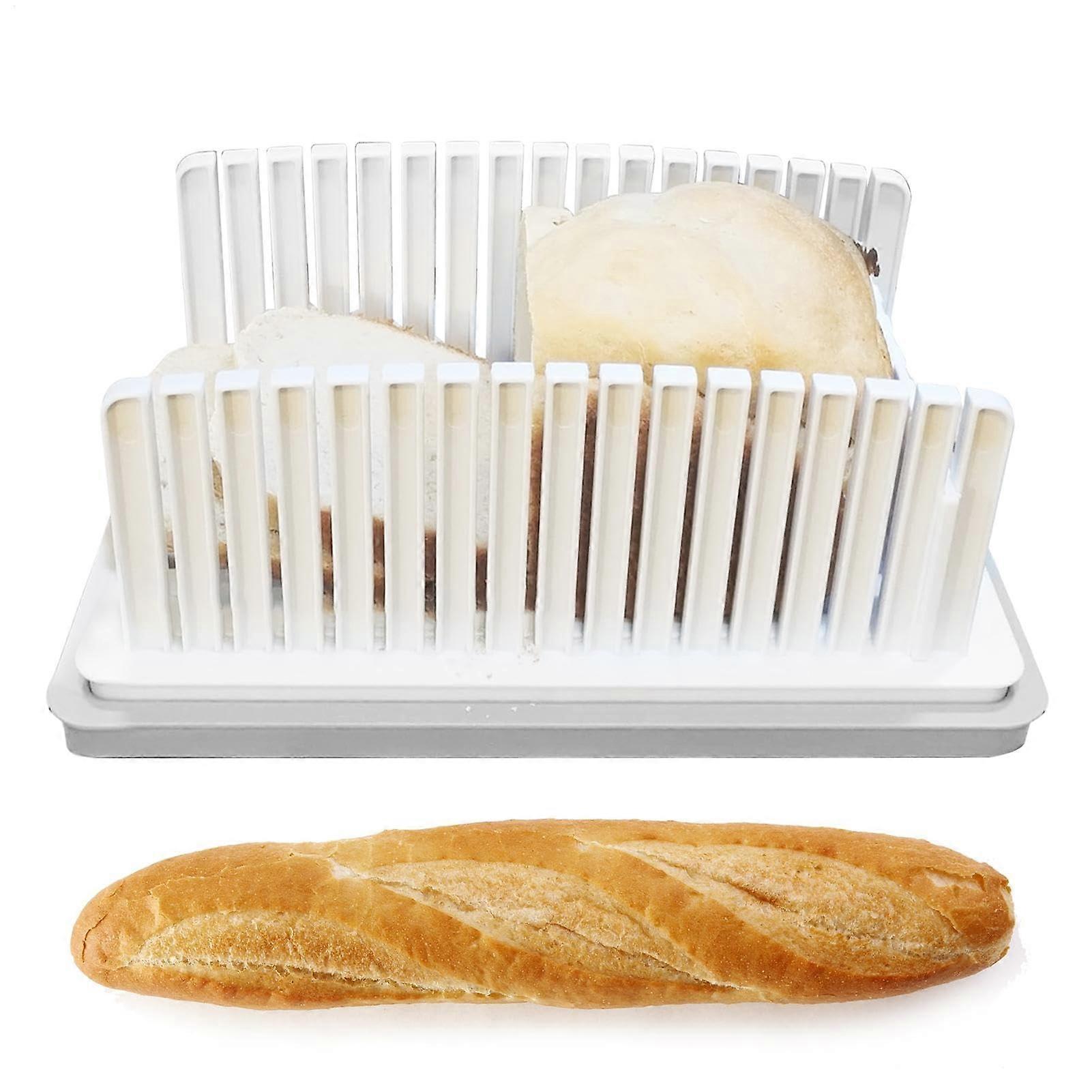 Bagel cutting tool – Bread slicer, adjustable thickness for bagels, baguettes, more