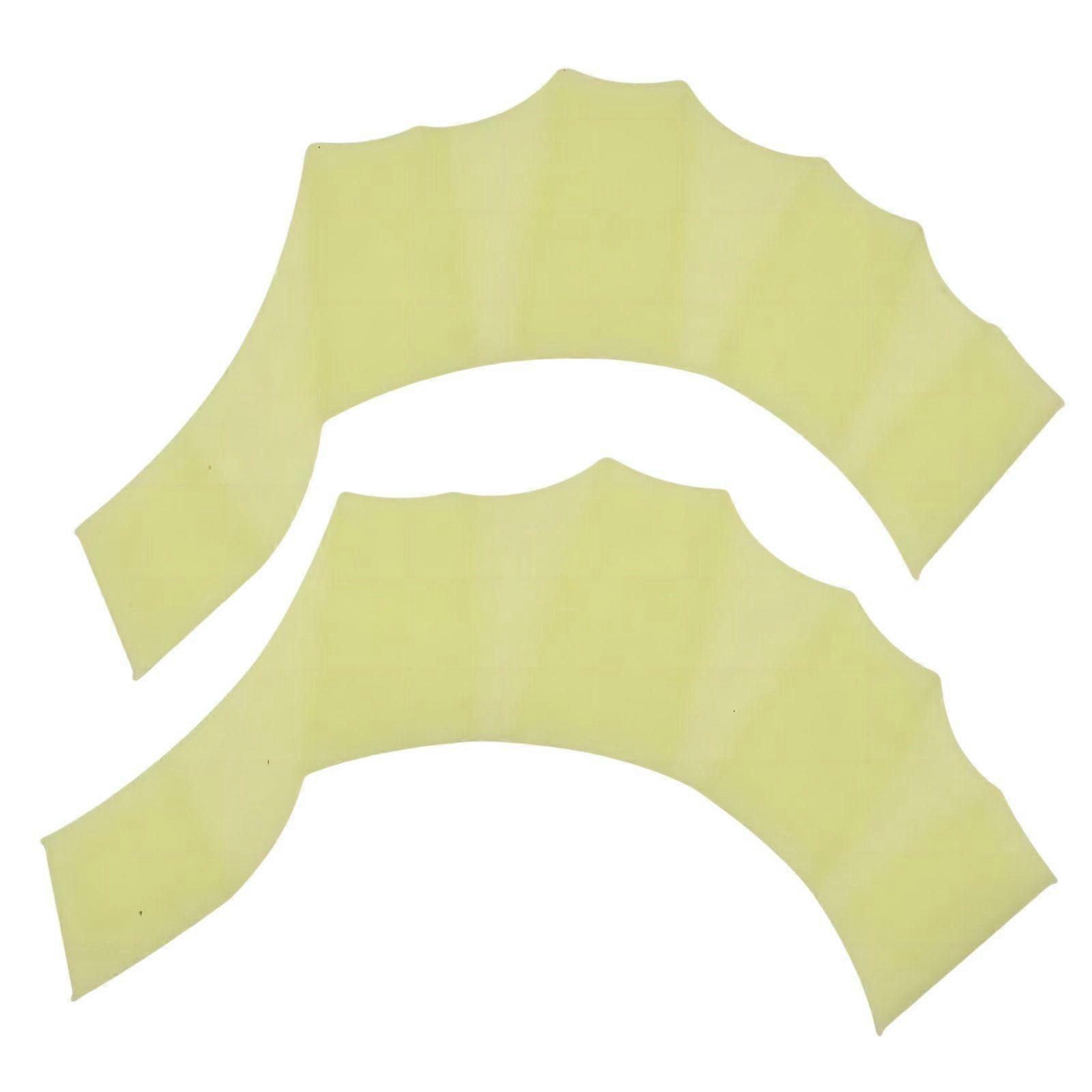 One Pair of Swimming Webbed Gloves for Fingers and Hands, Silicone Swimming Gear for Easier Swimming, Yellow M