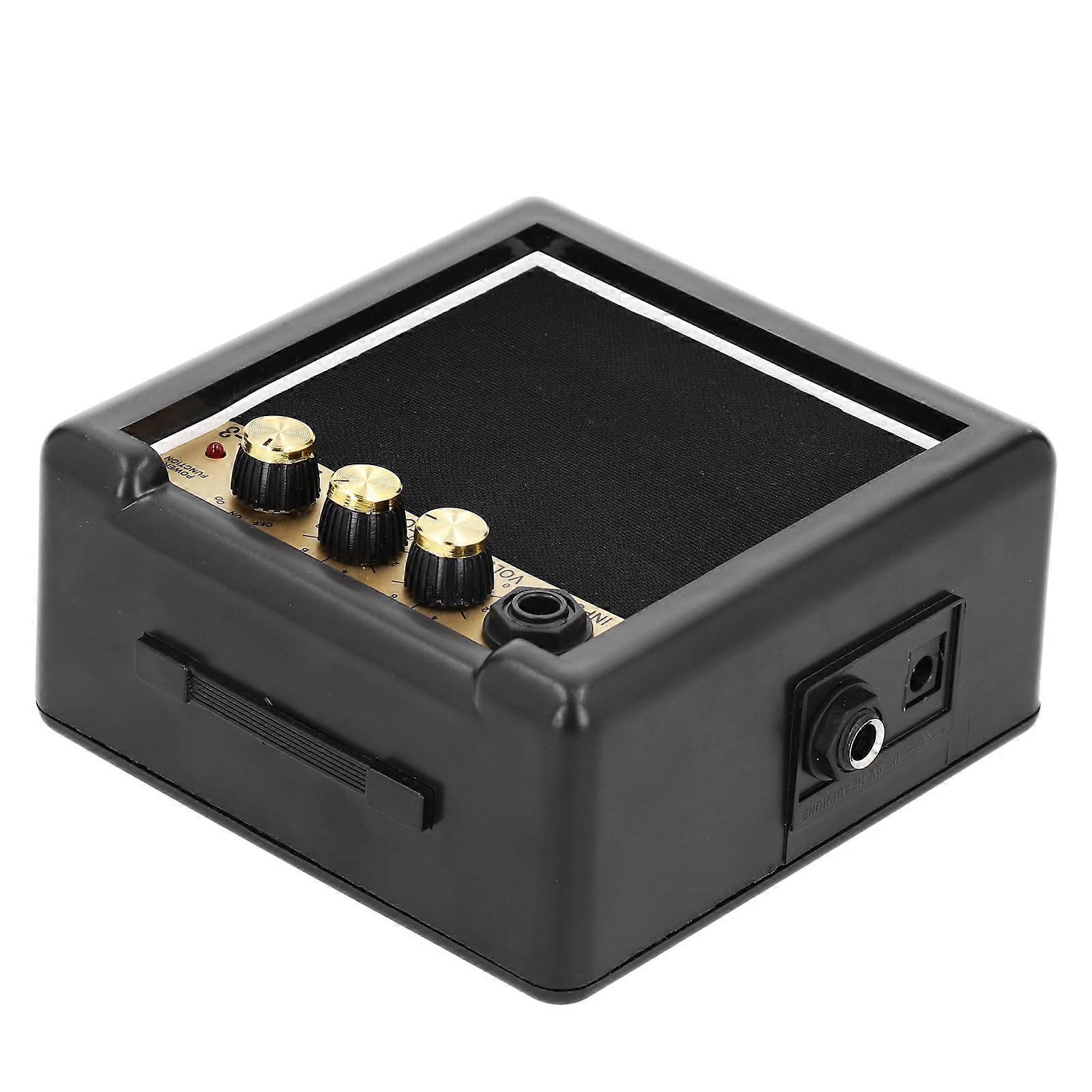 Portable guitar amplifier, 3W mini speaker with volume and tone control