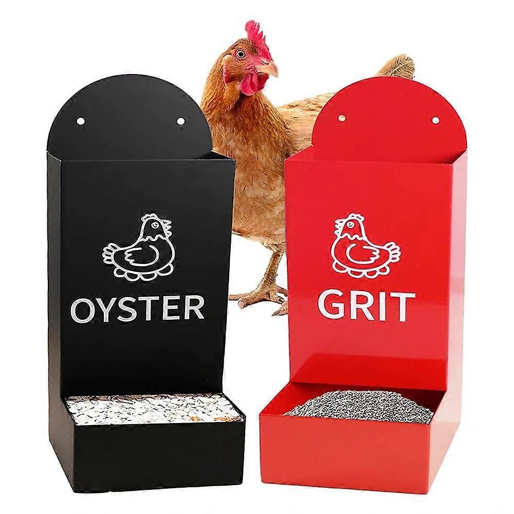 Automatic oyster shell dispenser, waste chicken feeder, hanging waterer, poultry coop accessories